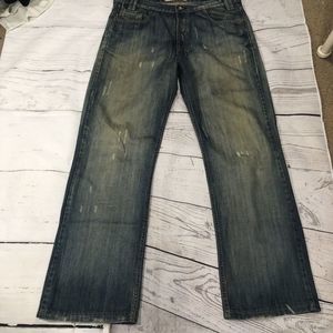 Boxer Denim Jeans‎ Embroidered Back Pockets Size 46